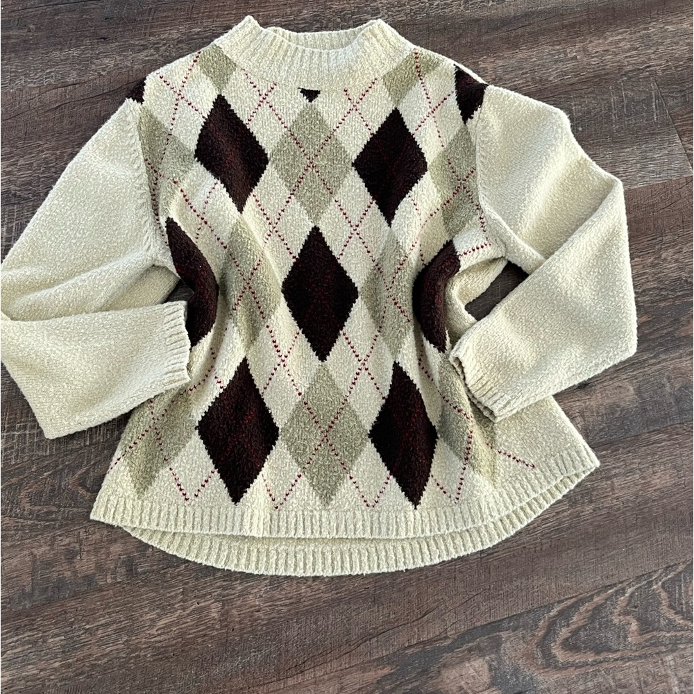 VINTAGE TURTLE NECK ARGYLE